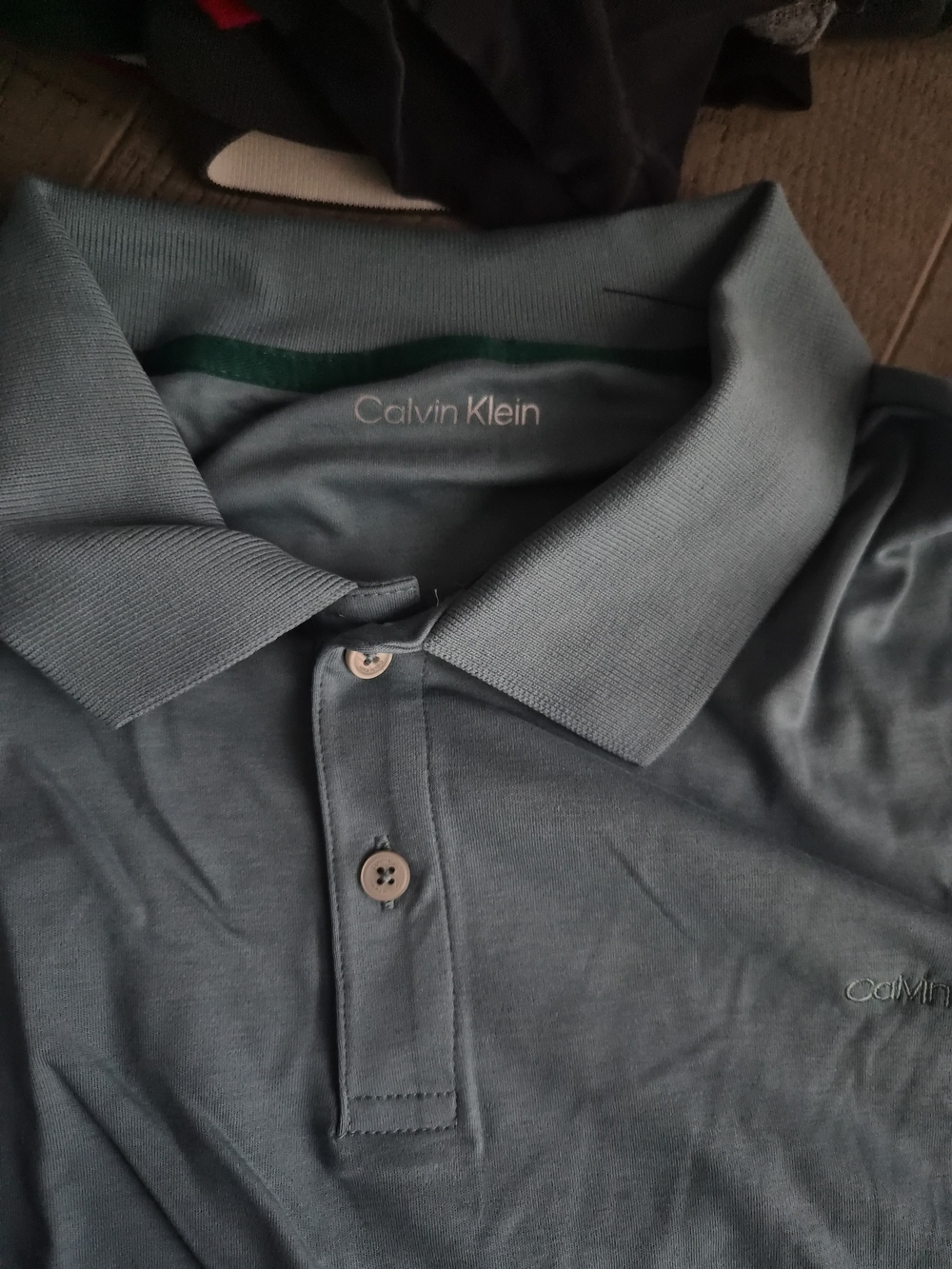 Calvin Klein Men's Teal Polo Shirt